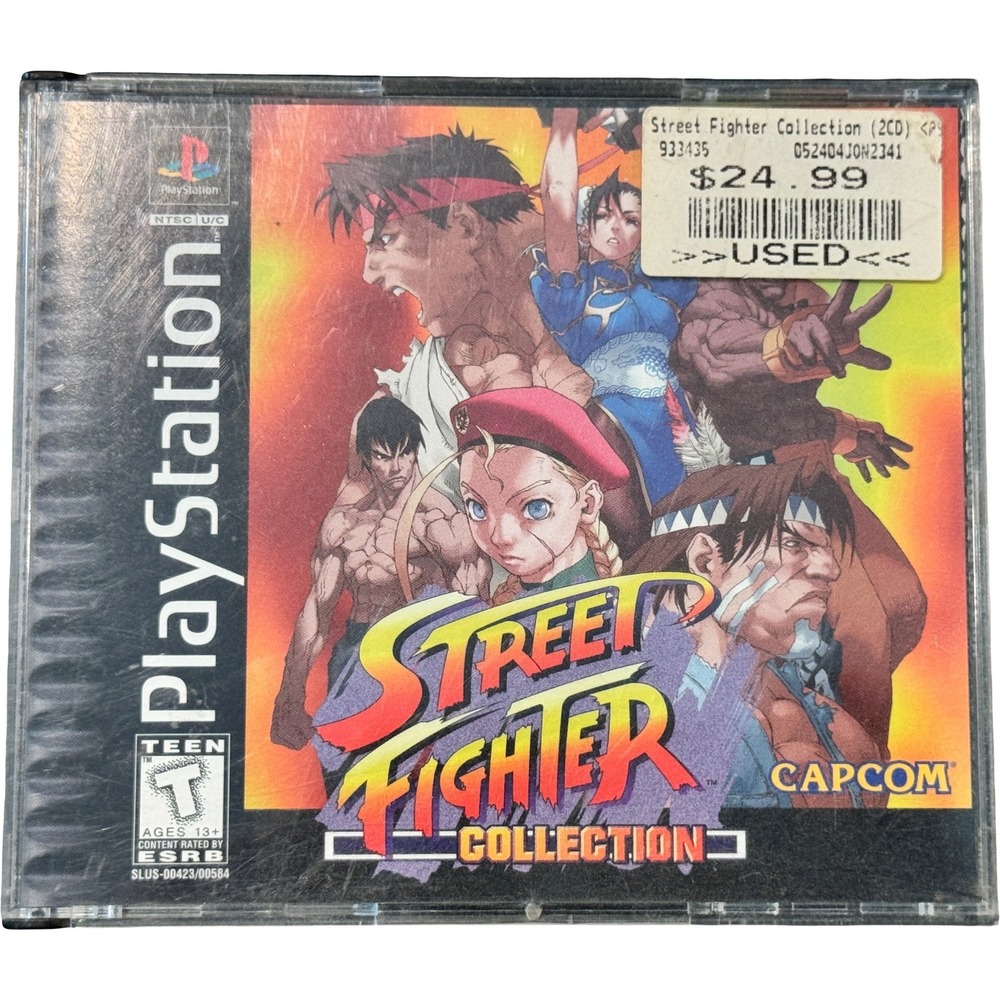 Sony PlayStation PS1 Street Fighter Collection 1 & 2 Capcom Bundle Complete - Picture 4 of 7